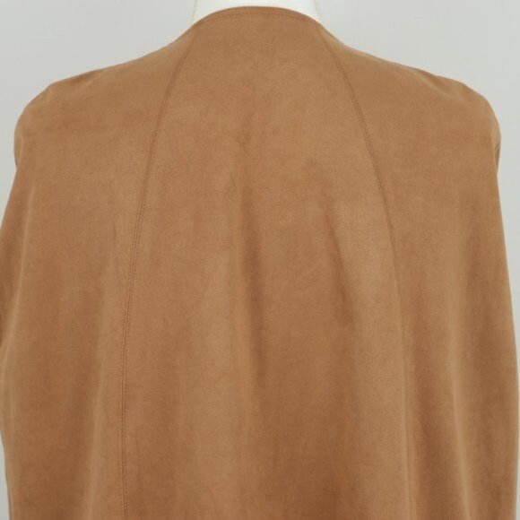 Anthropologie Andersen & Lauth Women's Tan One Size Vegan Leather Open Front Cap - Picture 4 of 9